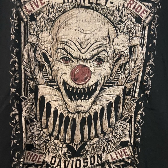Harley Davidson Scary Clown tee sz. Large Men’s - Picture 2 of 6